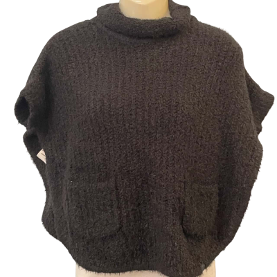 Country Road Womens  Size S Poncho Black  