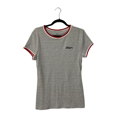 Tommy Hilfiger Womens T Shirt Size L Grey 