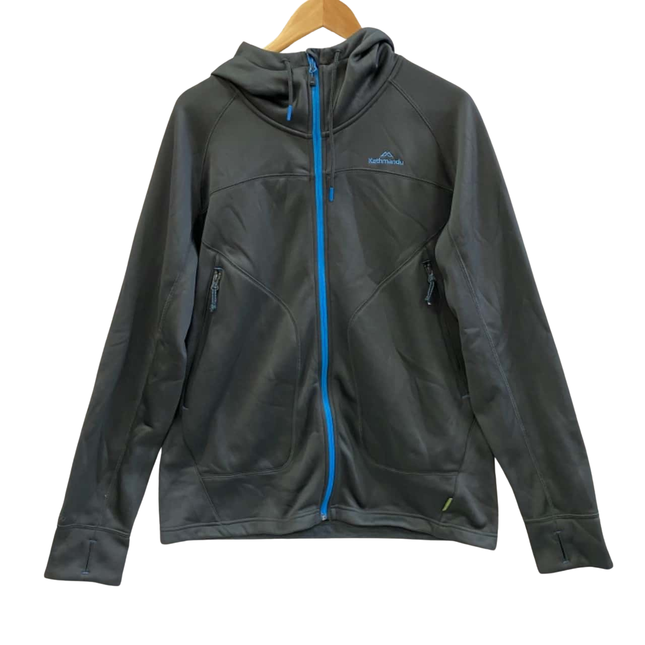 Kathmandu Mens Size XL Front Zipper / Hood Jacket Blue / Grey (s)