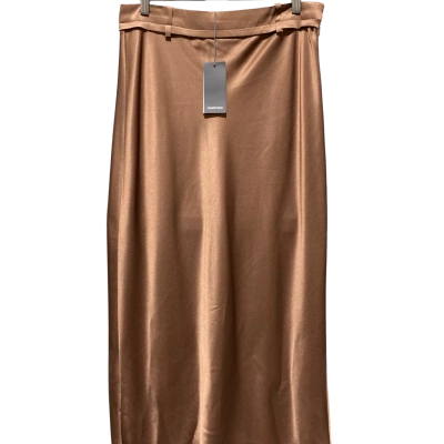 Country Road Column Satin Womens  Size 12 Maxi Skirt Brown 