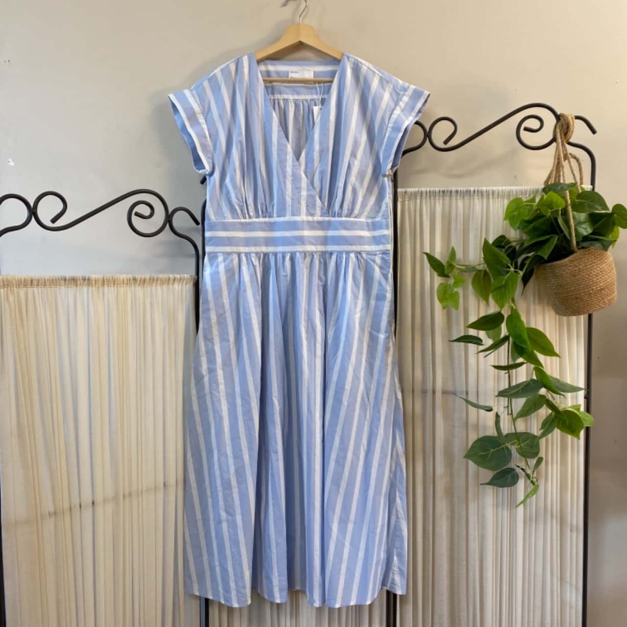Commonry Women's Size 14 Blue & White Striped Cotton Dress - New With  Tags(s) | Salvos Stores