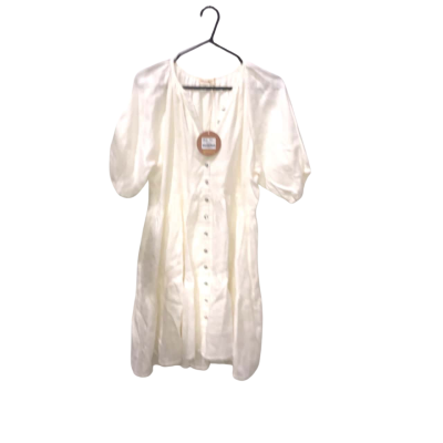BNWT Ghanda Cream Coloured Linen Dress Size M 