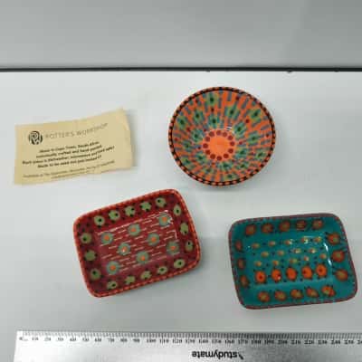 Potters Workshop South Africa Pottery Trio Handmade 