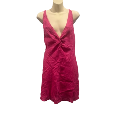 AERE Womens  Size 14 Mini Dress Pink  