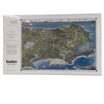 The Bellerive Map 1000 Piece Jigsaw Puzzle, Still Sealed in plastic Wrap