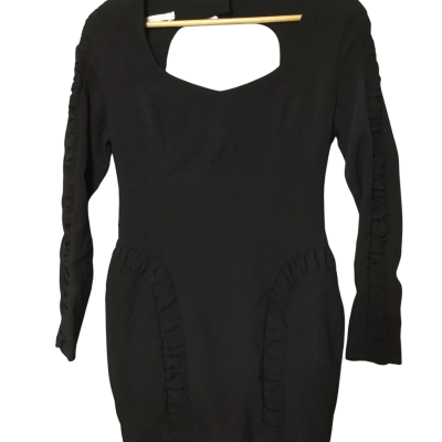 Mossman Womens  Size 8 Midi Dress Black  