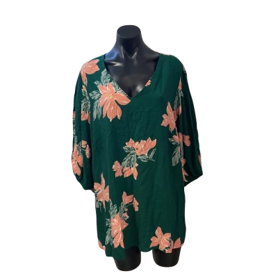 Autograph Womens  Size 22 Blouse Floral / Green 