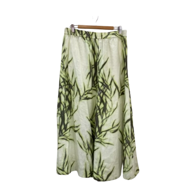 Jag Womens  Size L Maxi Skirt Green / Pattern 