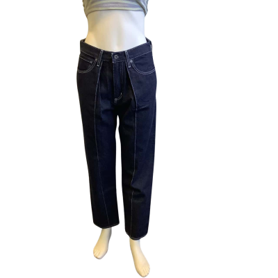 BNWT Levis Women's Size W28 Pleated Column Pant Dark Blue 