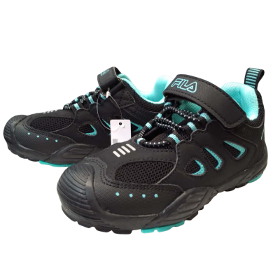 Fila Kids Size 12 Black & Blue Mattia Strap 2 Runners