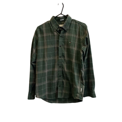 Tommy Hilfiger Men's Size M Long Sleeve Shirt Green Checked  