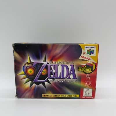 'The Legend Of Zelda Majora's Mask' Limited Edition Gold Nintendo 64 Game Pak [B#33]
