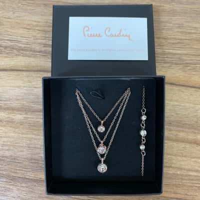 Pierre Cardin ‘Elegant Jewellery’ Layered Necklace and Bracelet Set