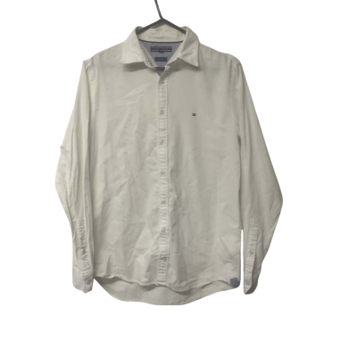 Mens Tommy Hilfiger Size M Long Sleeve Business Shirt White 