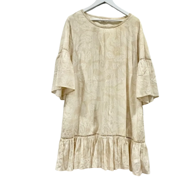 Gorman Beige Pattern Midi Dress Size 14