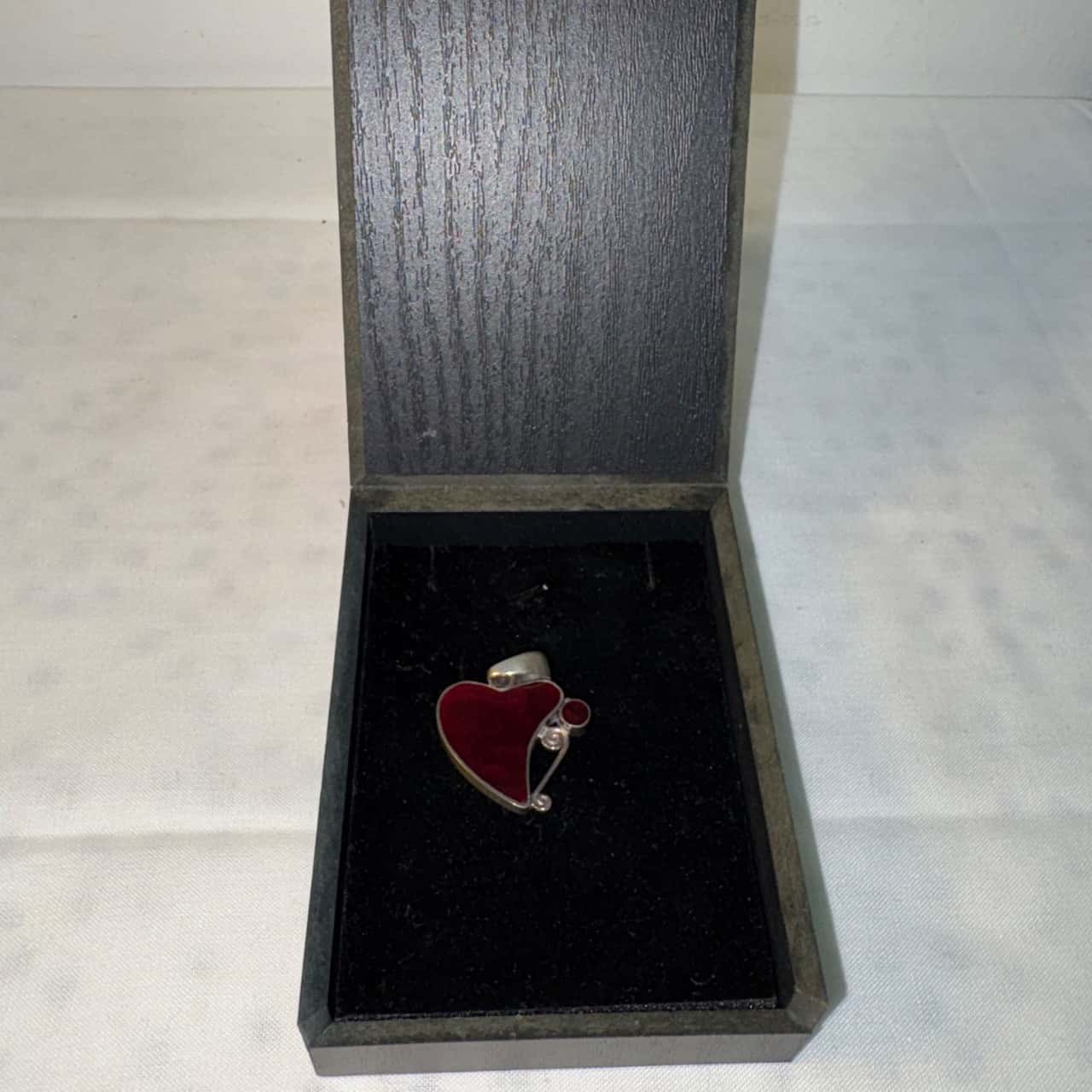 Deep Red Love Heart Pendant (s)