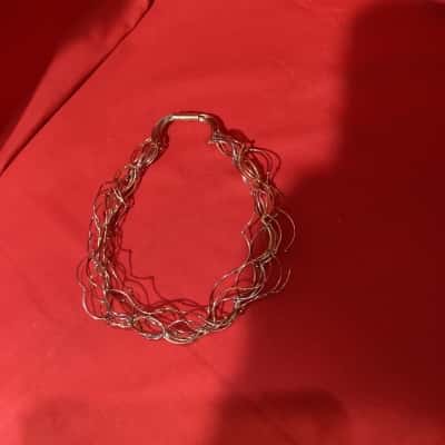  Multi-strand tri-tone fashion Necklace (Bijoux)