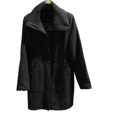 Girl Express Womens  Size 14 Duffle Coat Black Thick Wool Mix