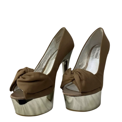 Steve Madden Womens  Size 7 Heels Brown / Silver 
