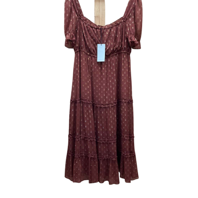 David Jones Womens  Size 16 Maxi Dress Brown 