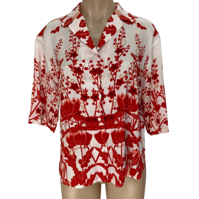 Scanlan Theodore Womens Size 8 100% silk Top 