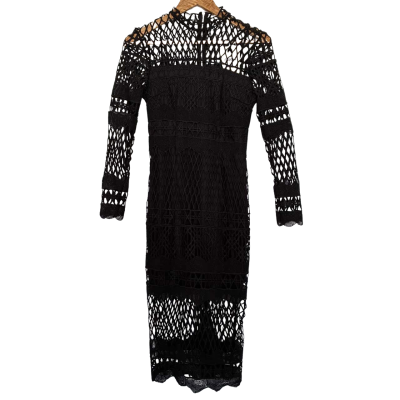 Mika & Gala Size 8 Black Dress