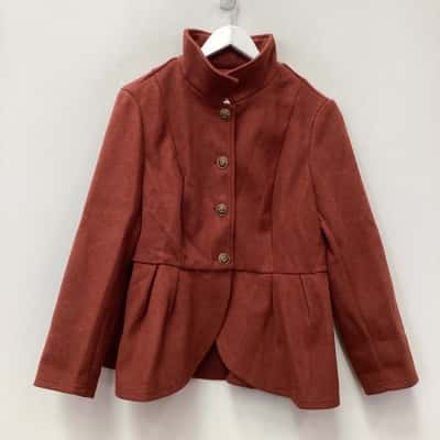 Bloomchic Womens  Size 14 Peplum/Winter Jacket Brown 