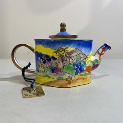 Trade Plus Aid hand painted teapot