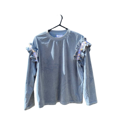 Womens Dotacoko Size S Long Sleeve Shirt Blue / Pearl / White 