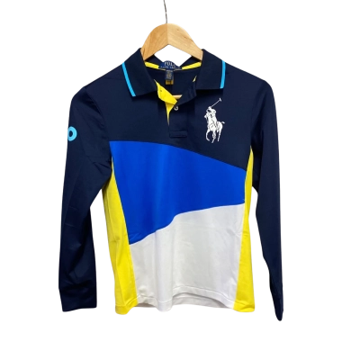 Polo Ralph Lauren Kids  Size 10 / 12 Sport Top Blue / White / Yellow 