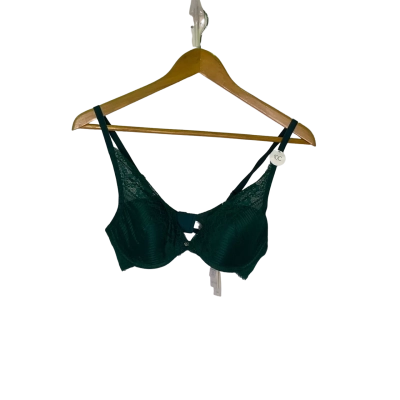  Womens  Size 10C Bra Green 