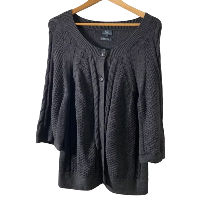Sportscraft Womens  Size L Cardigan Grey 