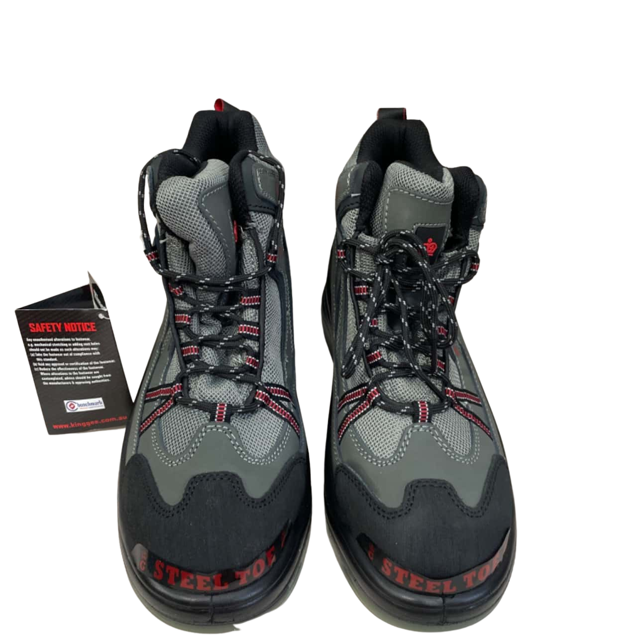 King Gee Nullarbor Grey Hiker/Safety Boots Mens US11(s)