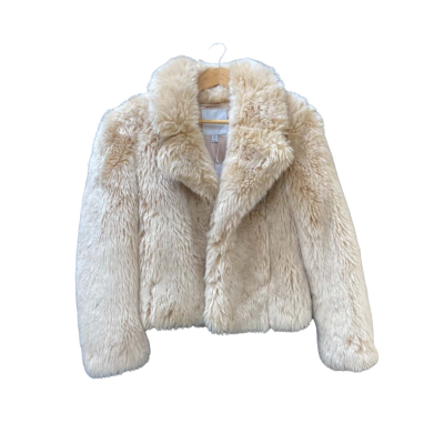 Forever New Size 8 Fur Coat Nude BNWT