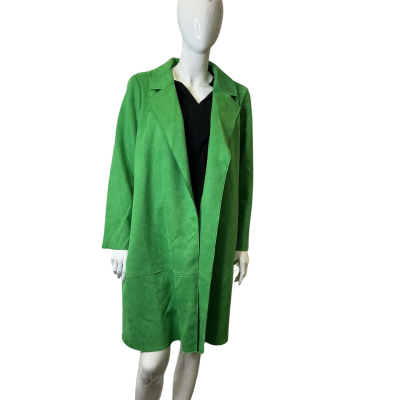 BNWT Katies Womens Size 14 suede Jacket Green 