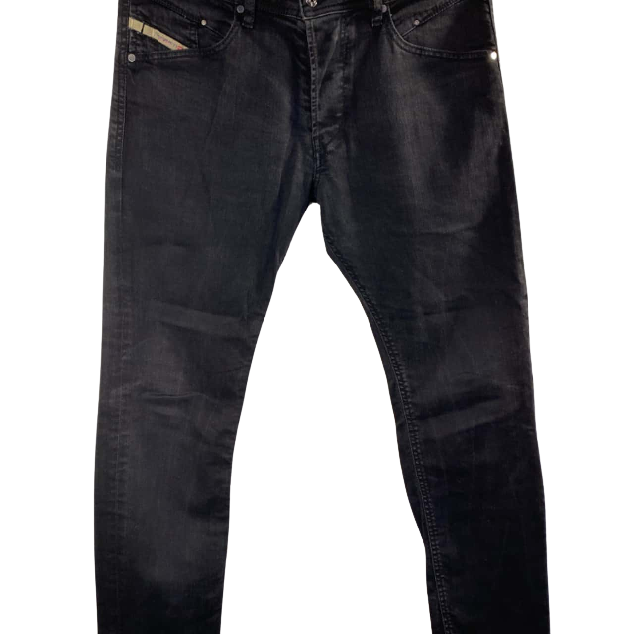 Diesel Mens Size 32 Slim Tapered Jeans Black