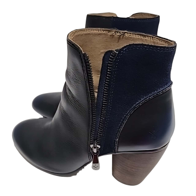 womens Boot Leather Seude