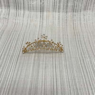 Super Classy Gold Tone & Diamante Tiara / Wedding/ Formal/Gala - New Still in Box - RRP 49.95 