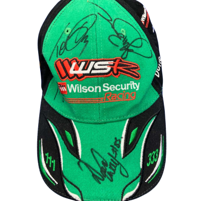 V8 Supercars Wilson security signed caps x2