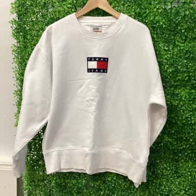 Tommy Jeans Mens  Size M Sweatshirt White 