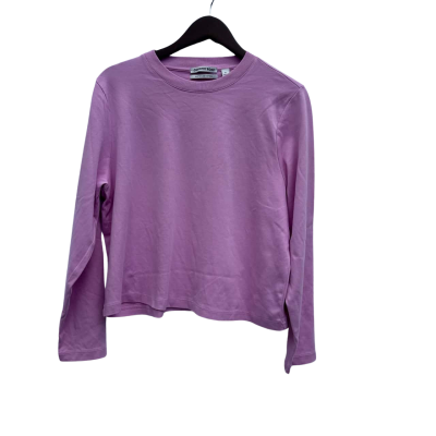 Country Road Womens Long Sleeve Soft Crew Neck Cotton Top Size XL Purple 