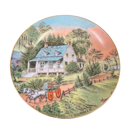 Currier & Ives - Summer plate