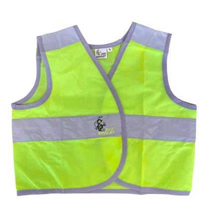 Bee Bright High Vis Vest Kids Green / Pink  