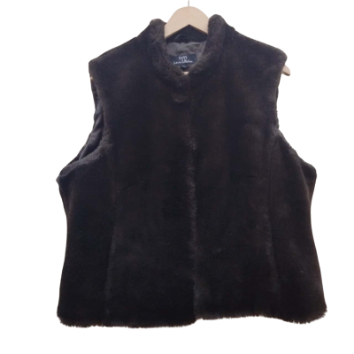 Wallace Sacks Womens Size 20 Fur Coat Black (5)