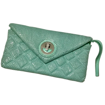 Mimco Molten Envelope Mesh Clutch