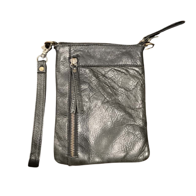 Rugged Hide small clutch type bag,  Black  