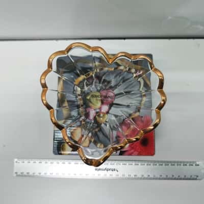 Savoir Vivre Frosted Crystal Heart Shaped Dish 
