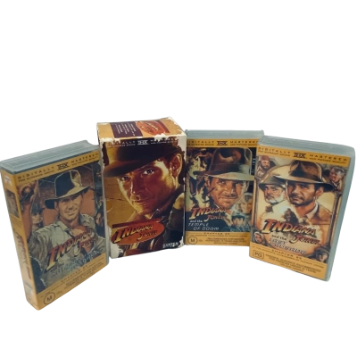 Vintage Indiana Jones VHS Series, 1981,84,89.