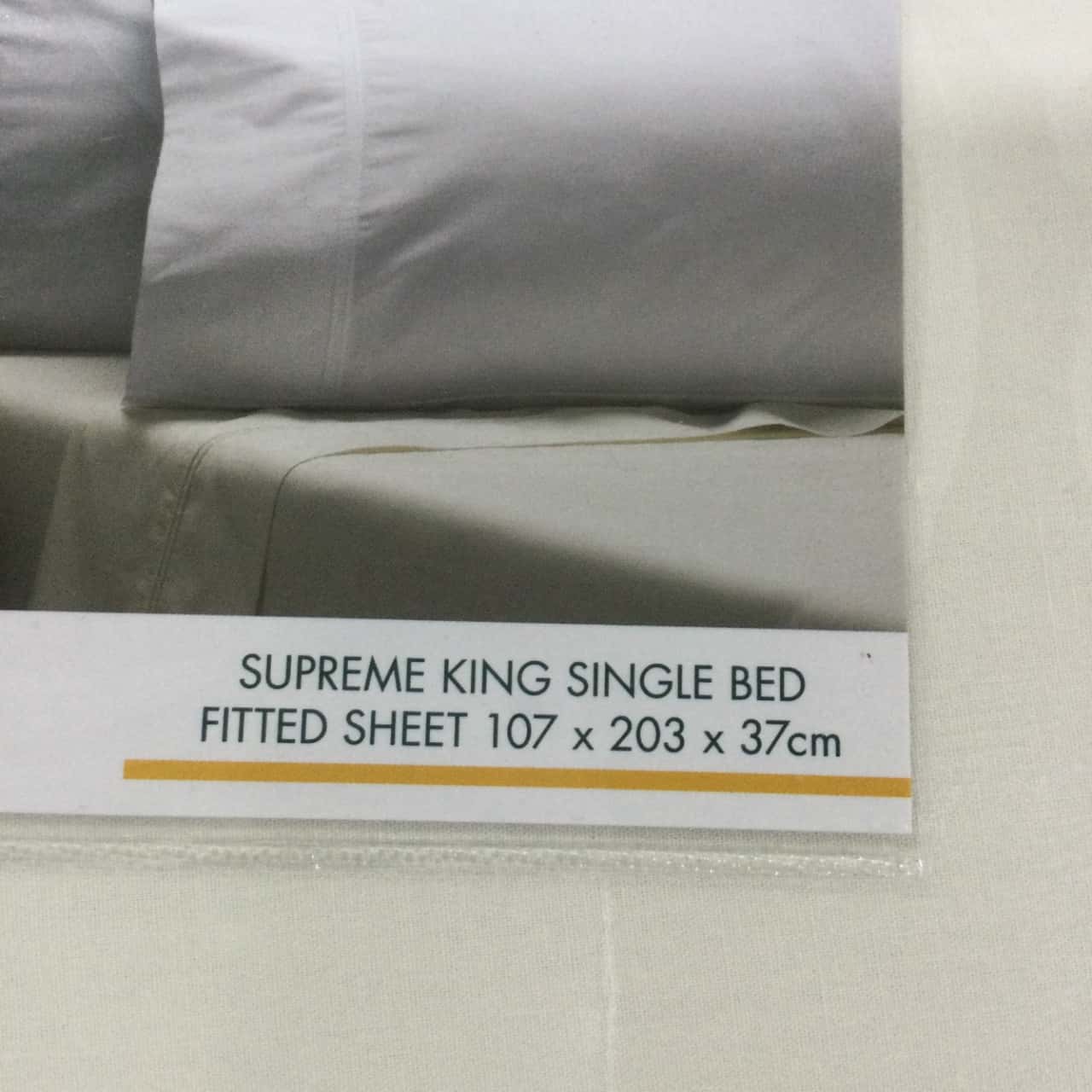 & Finch Supreme King Single Fitted Sheet, Cream(s)