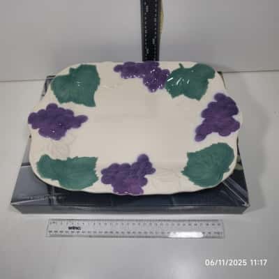 Grapes and Leaves Platter Tray Studio Noa 